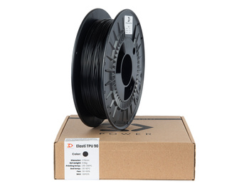 Filament 3DPower Elasti TPU 90A 1.75mm Black (ca. RAL 9017) 0.5kg
