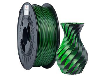 Filament 3DPower PLA SILK Dual Color 1.75mm Green & Black 1kg