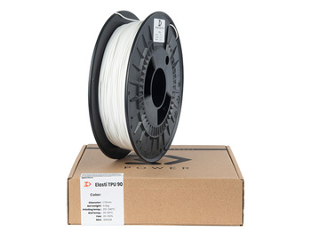 Filament 3DPower Elasti TPU 90A 1.75mm Weiß 0.5kg