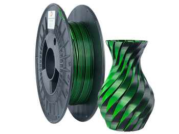 Filament 3DPower PLA SILK Dual Color 1.75mm Grün & Schwarz 0.3kg