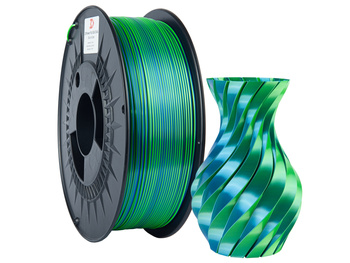 Filament 3DPower PLA SILK Dual Color 1.75mm Blue & Green 1kg