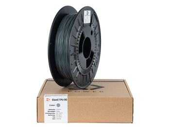 Filament 3DPower Elasti TPU 90A 1.75mm Grau (ca. RAL 7012) 0.5kg