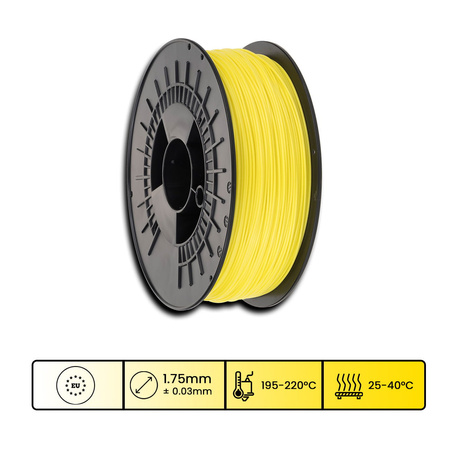 Filament 3DPower Basic PLA 1.75mm Gelb 1kg