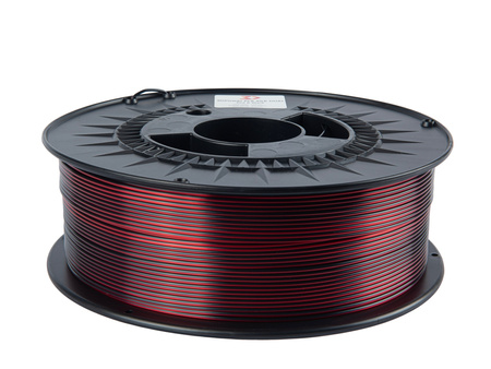 Filament 3DPower PLA SILK Dual Color 1.75mm Red&Black 1kg