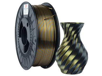 Filament 3DPower PLA SILK Dual Color 1.75mm Gold & Black 1kg