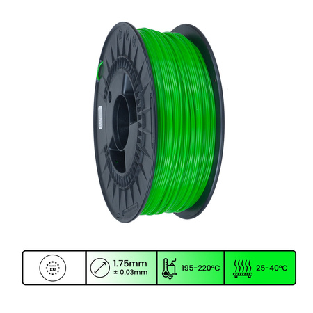 Filament 3DPower Basic PLA 1.75mm Light Green (ca. RAL 6037) 1kg