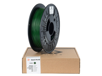 Filament 3DPower Elasti TPU 90A 1.75mm Grün (ca. RAL 6002) 0.5kg