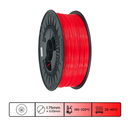 Filament 3DPower Basic PLA 1.75mm Rot 1kg