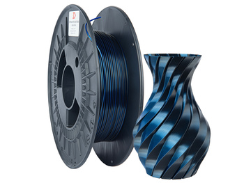 Filament 3DPower PLA SILK Dual Color 1.75mm Blau & Schwarz 0.3kg